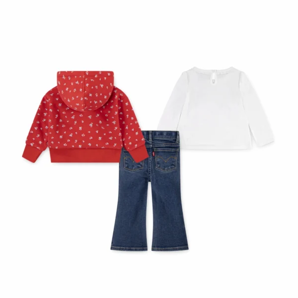 Set Bambino Levi’s – Felpa con Zip Blanc De Blanc - immagine 2