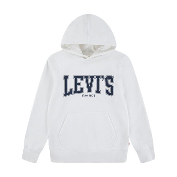 Felpa Bambino con Cappuccio Levi’s Blanc De Blanc