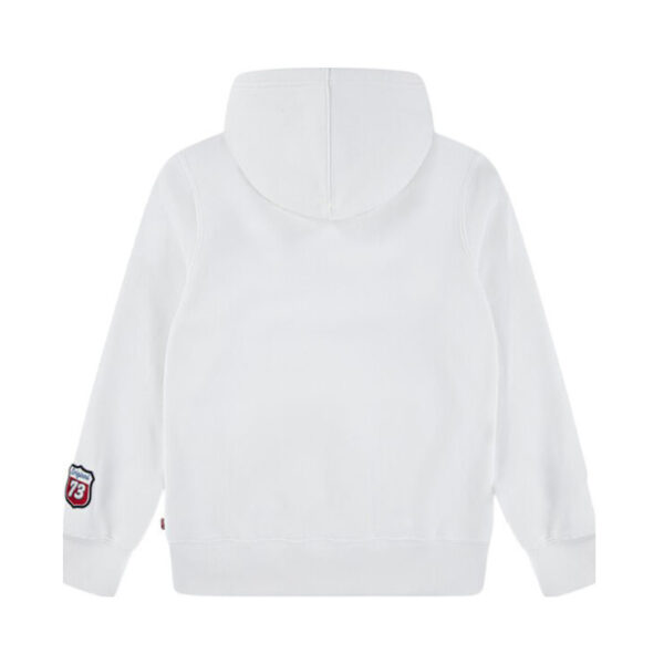 Felpa Bambino con Cappuccio Levi’s Blanc De Blanc - immagine 2