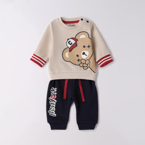 Tuta Neonato Sportiva iDO – Cotone Felpato