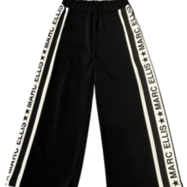 Marc ellis- pantalone in cotone- Nero